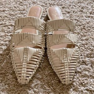 Matisse | Womens Woven Slides | Cannes White size 7